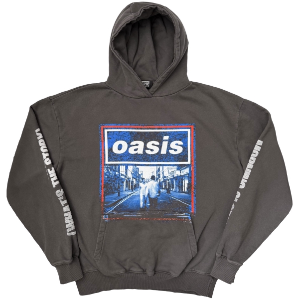 Oasis - What's The Story Blue Tone Uni Char Hoodie in der Gruppe MERCH / Kleidung / Hoodies bei Bengans Skivbutik AB (5685474r)