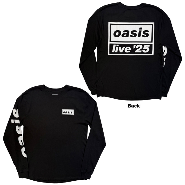 Oasis - Live '25 Lockup Uni Bl Longsleeve in der Gruppe MERCH / Kleidung / Longsleeves & Trikots bei Bengans Skivbutik AB (5685478r)
