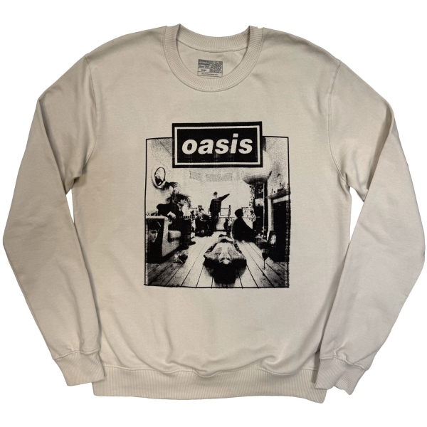 Oasis - Definitely Maybe Frame Uni Stone Sweatshirt in der Gruppe MERCH / Kleidung / Sweatshirts bei Bengans Skivbutik AB (5685487r)