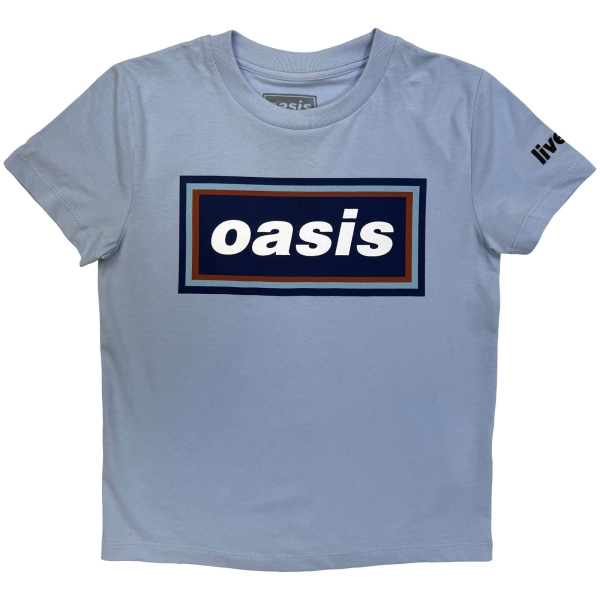 Oasis - 96 Retro Logo Boys Lht Blue T-Shirt in der Gruppe MERCH / Kleidung / Kinderkleidung bei Bengans Skivbutik AB (5685489r)