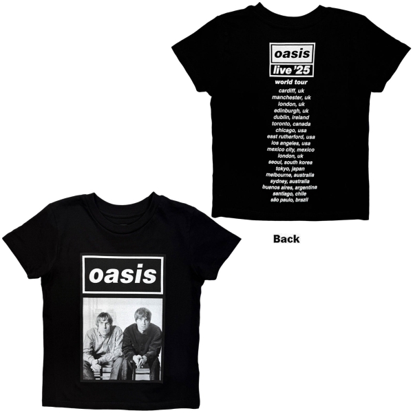 Oasis - Wonderwall Live '25 World Boys Bl T-Shirt in der Gruppe MERCH / Kleidung / Kinderkleidung bei Bengans Skivbutik AB (5685493r)