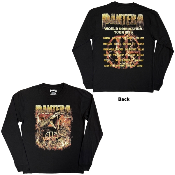 Pantera - World Domination Tour Uni Bl Longsleeve in der Gruppe MERCH / Kleidung / Longsleeves & Trikots bei Bengans Skivbutik AB (5685503r)
