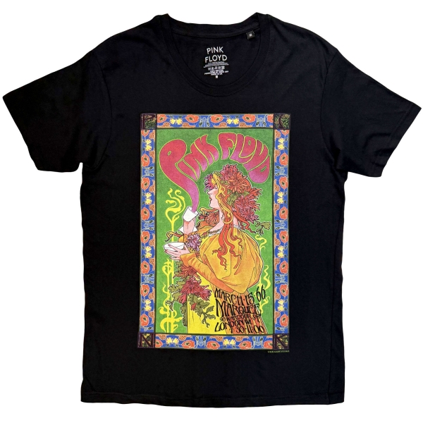 Pink Floyd - Marquee Poster 66 Uni Bl T-Shirt in der Gruppe MERCH / Kleidung / T-Shirts bei Bengans Skivbutik AB (5685506r)