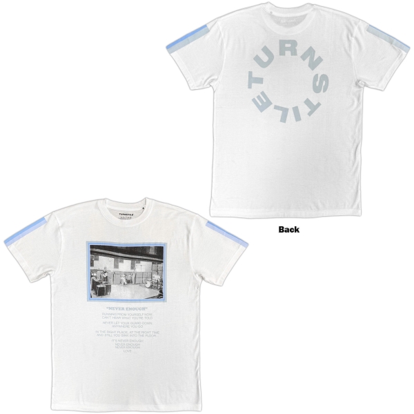Turnstile - Never Enough Studio Uni Wht T-Shirt in der Gruppe MERCH / Kleidung / T-Shirts bei Bengans Skivbutik AB (5685534r)