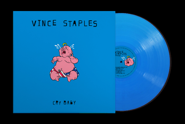 Vince Staples - Cry Baby (X) (Uk Edition) (Baby Blue Vinyl/Alternate Cover) in der Gruppe VINYL / Kommande / Hip Hop-Rap bei Bengans Skivbutik AB (5686180)