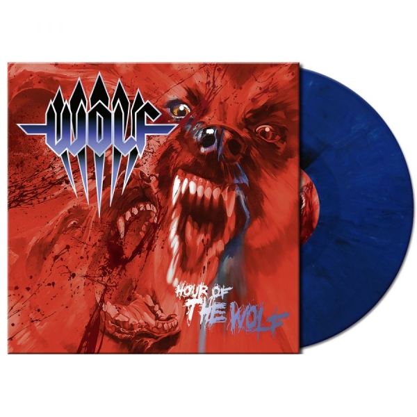 Wolf - Hour Of The Wolf (Blue Marbled Viny in der Gruppe VINYL / Hårdrock bei Bengans Skivbutik AB (5686251)