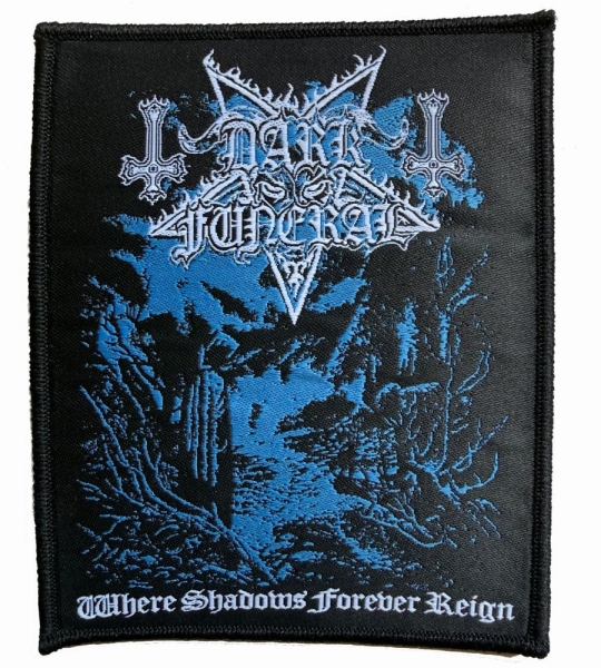 Dark Funeral - Patch Where Shadows Forever Reign in der Gruppe MERCHANDISE / Accessoarer / Kommande / Hårdrock bei Bengans Skivbutik AB (5686282)