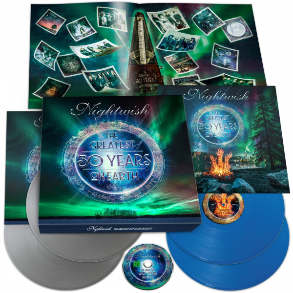 Nightwish - The Greatest 30 Years On Earth (4Lp Silver & Blue+Br Boxset Incl 36 Page Booklet) in der Gruppe VINYL / Kommande / Finsk Musik,Hårdrock bei Bengans Skivbutik AB (5686694)