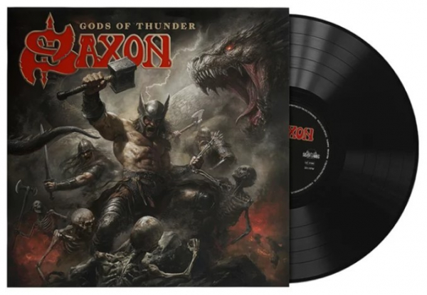 Saxon - Gods Of Thunder (Black Vinyl) in der Gruppe VINYL / Kommande / Hårdrock bei Bengans Skivbutik AB (5687053)