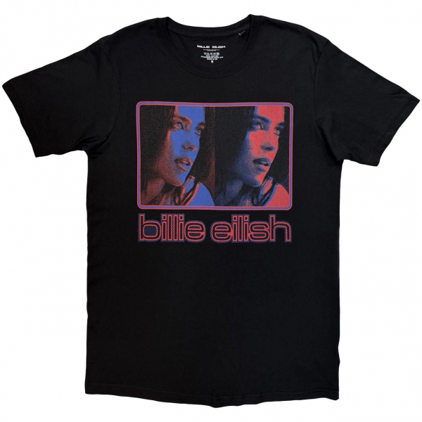 Billie Eilish - Inverted Photo Un Bl T-Shirt in der Gruppe MERCHANDISE / T-shirt / Nyheter / Pop-Rock bei Bengans Skivbutik AB (5690215r)