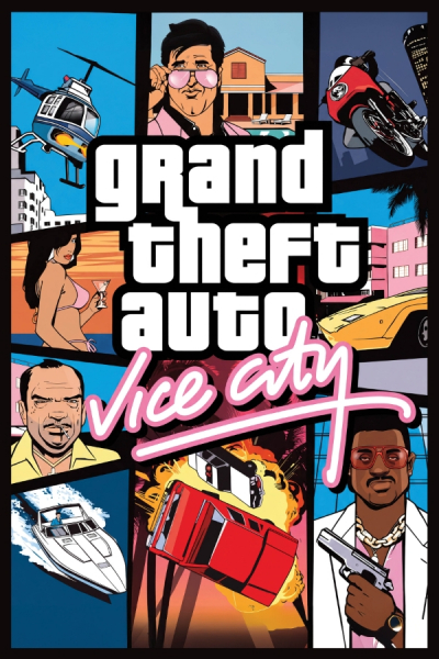 Game Poster - Grand Theft Auto - Vice City 91,5 x 61 cm in der Gruppe MERCHANDISE / Poster / Game Soundtrack bei Bengans Skivbutik AB (5690281)