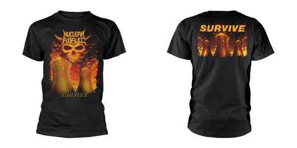 Nuclear Assault - T/S Survive (L) in der Gruppe MERCHANDISE / T-shirt / Kommande / Hårdrock bei Bengans Skivbutik AB (5691210)