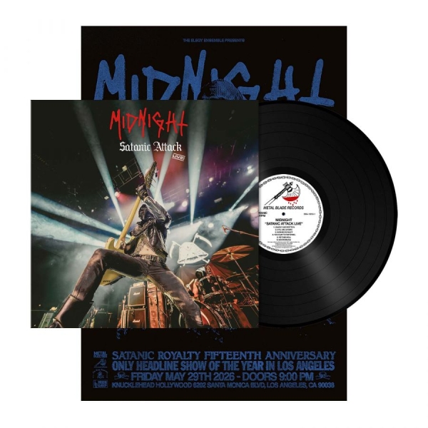 Midnight - Satanic Attack Live! (Black Vinyl L in der Gruppe VINYL / Kommande / Hårdrock bei Bengans Skivbutik AB (5691337)