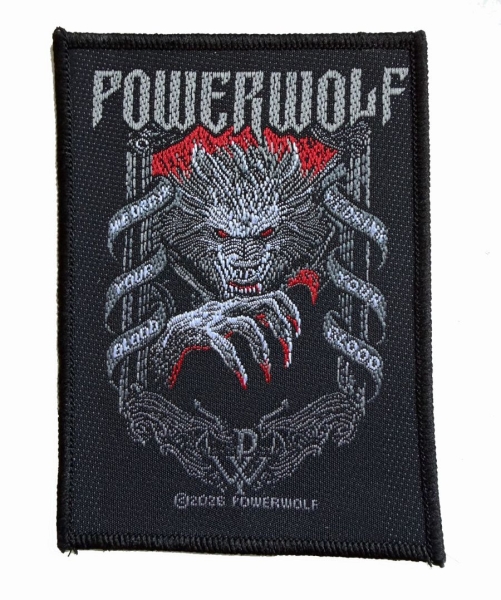 Powerwolf - Patch We Drink Your Blood (10 Cm X in der Gruppe MERCHANDISE / Accessoarer / Kommande / Hårdrock bei Bengans Skivbutik AB (5691958)