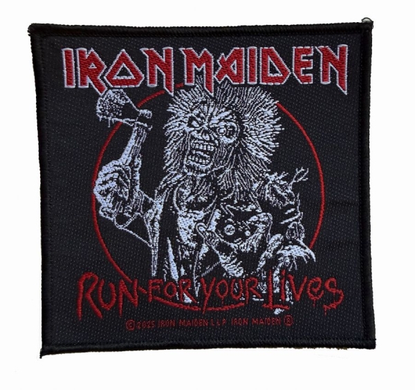 Iron Maiden - Patch Run For Your Lives (9,7 Cm X in der Gruppe MERCHANDISE / Accessoarer / Kommande / Hårdrock bei Bengans Skivbutik AB (5691966)