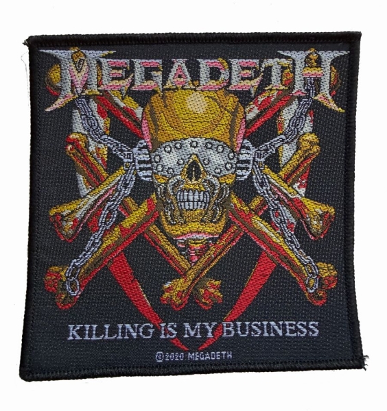 Megadeth - Patch Killing Is My Business (10,1 in der Gruppe MERCHANDISE / Accessoarer / Kommande / Hårdrock bei Bengans Skivbutik AB (5691972)