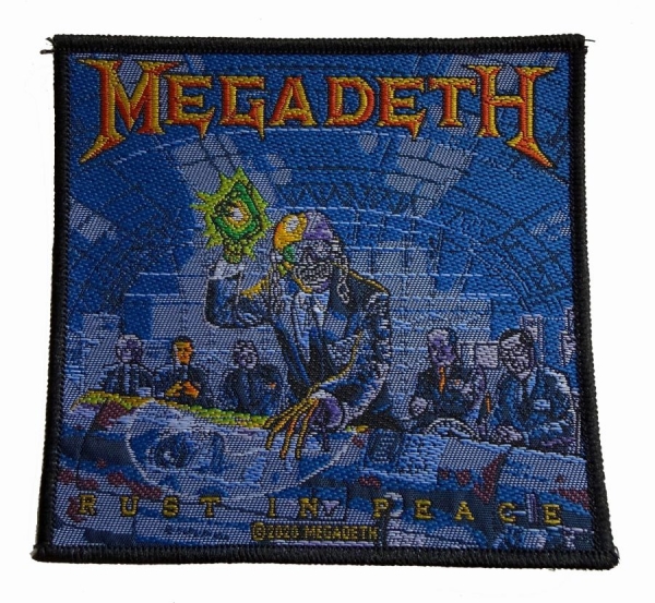 Megadeth - Patch Rust In Peace (9,7 Cm X 10 Cm in der Gruppe MERCHANDISE / Accessoarer / Kommande / Hårdrock bei Bengans Skivbutik AB (5691975)