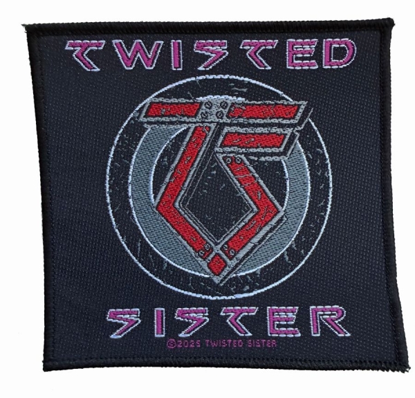 Twisted Sister - Patch Logo (9,8 Cm X 10,1 Cm) in der Gruppe MERCHANDISE / Accessoarer / Kommande / Hårdrock bei Bengans Skivbutik AB (5691989)