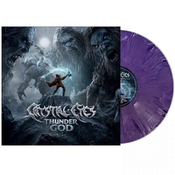 Crystal Eyes - Thunder God (Marbled Vinyl Lp) in der Gruppe VINYL / Kommande / Hårdrock bei Bengans Skivbutik AB (5692062)