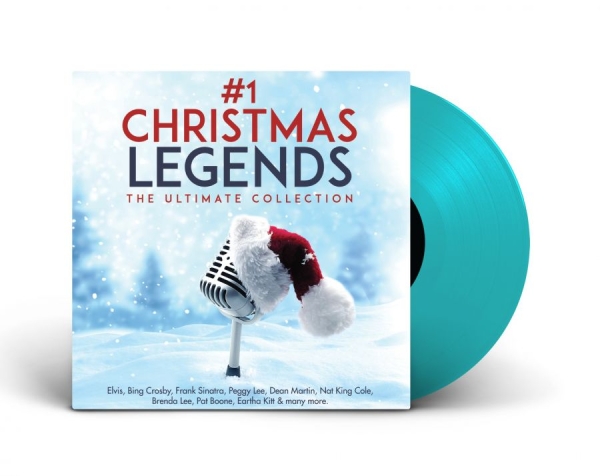 Various Artists - #1 Christmas Legends (Blue Vinyl Lp in der Gruppe VINYL / Kommande / Julmusik bei Bengans Skivbutik AB (5692068)