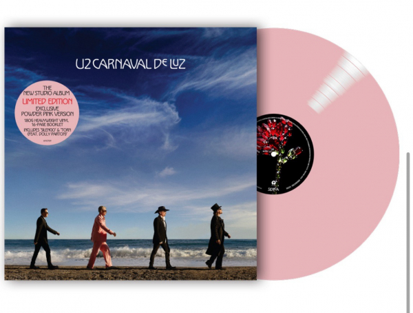 U2 - Carnaval De Luz (Indie Powder Rose Pink Vinyl) in der Gruppe VINYL / Kommande / Pop-Rock bei Bengans Skivbutik AB (5692218)