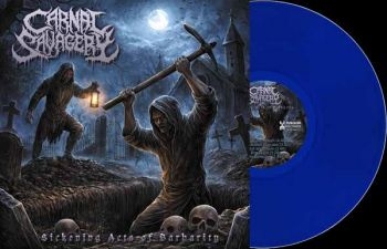Carnal Savagery - Sickening Acts Of Barbarity (Blue V in der Gruppe VINYL / Kommande / Hårdrock bei Bengans Skivbutik AB (5692242)