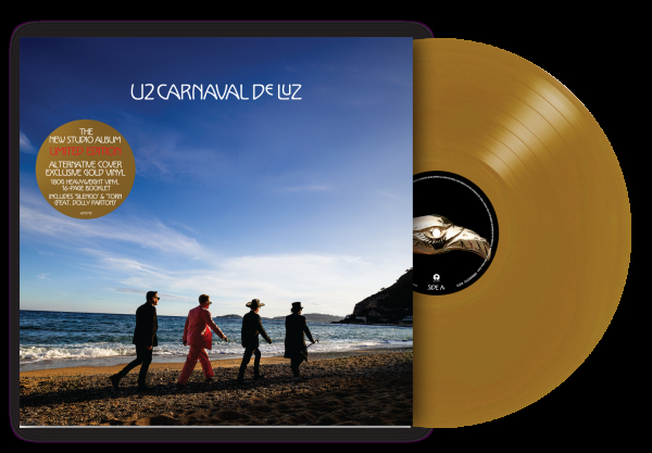 U2 - Carnaval De Luz (Retail Exclusive Gold Vinyl w Alternate Cover) in der Gruppe VINYL / Kommande / Pop-Rock bei Bengans Skivbutik AB (5692276)