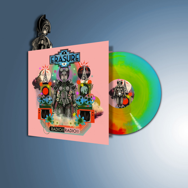 Erasure - Radio!! Radio!! (Sunburst Vinyl) in der Gruppe VINYL / Kommande / Elektroniskt,Pop-Rock bei Bengans Skivbutik AB (5692571)