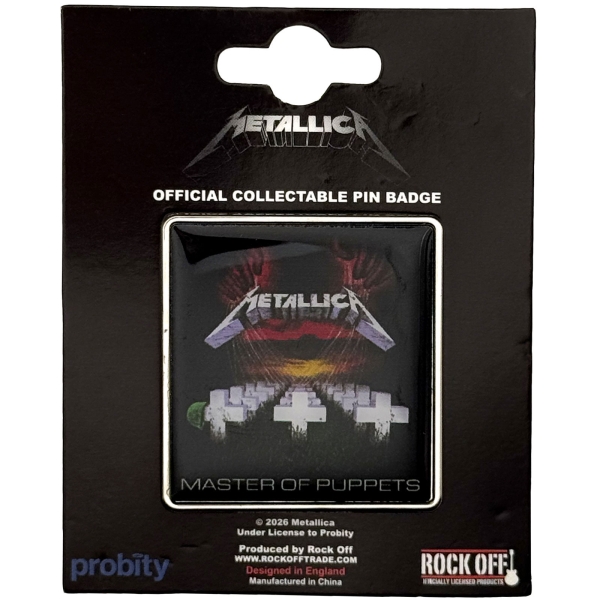 Metallica - Master Of Puppets Pin Badge in der Gruppe MERCHANDISE / Pin-Button Badge /  /  bei Bengans Skivbutik AB (5692774)