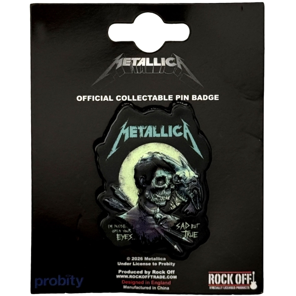 Metallica - Sad But True Pin Badge in der Gruppe MERCHANDISE / Pin-Button Badge / / bei Bengans Skivbutik AB (5692779)