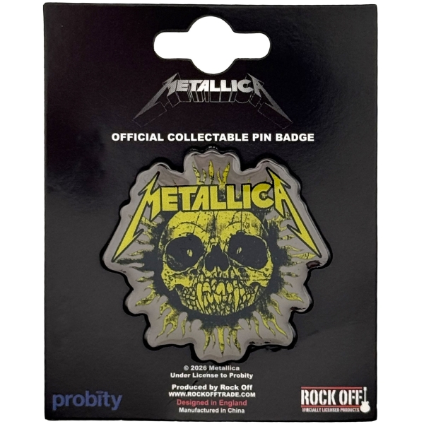 Metallica - Sun Mono Pin Badge in der Gruppe MERCHANDISE / Pin-Button Badge / / bei Bengans Skivbutik AB (5692780)
