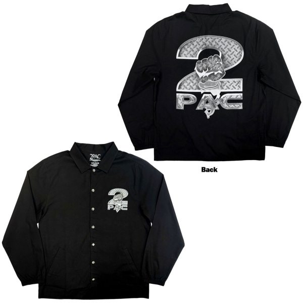 2Pac - Steel Logo Uni Bl Shirt in der Gruppe MERCHANDISE / Hemd / / bei Bengans Skivbutik AB (5692968r)