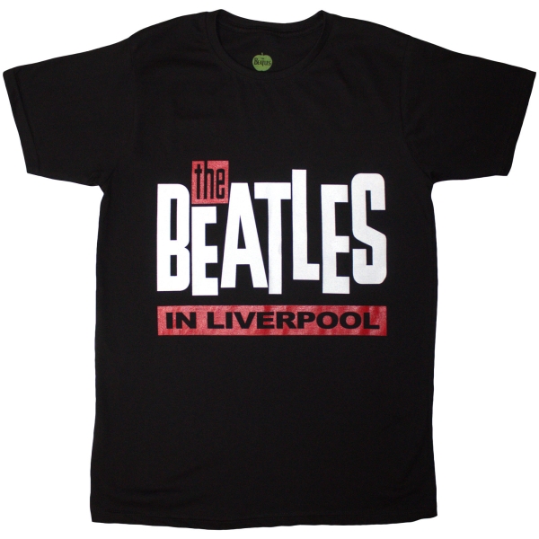 The Beatles - In Liverpool Uni Bl T-Shirt in der Gruppe MERCHANDISE / T-shirt / Nyheter / Pop-Rock bei Bengans Skivbutik AB (5692974r)