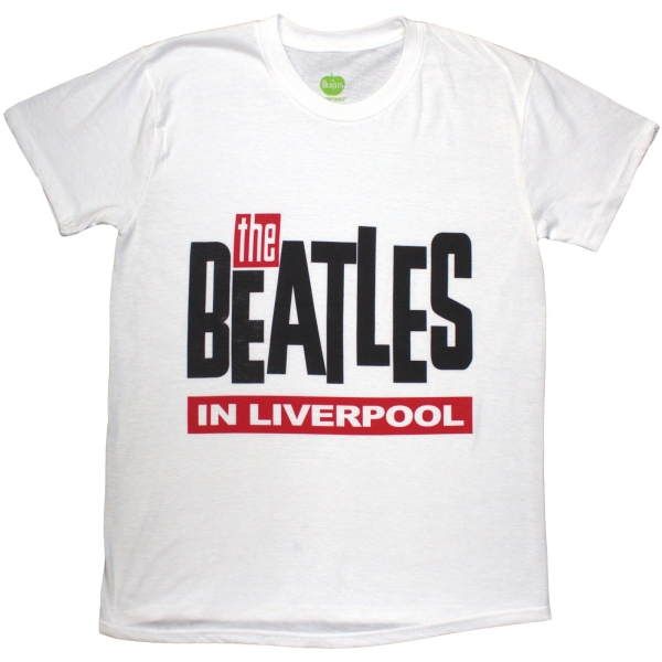 The Beatles - In Liverpool Uni Wht T-Shirt in der Gruppe MERCHANDISE / T-shirt / Nyheter / Pop-Rock bei Bengans Skivbutik AB (5692975r)