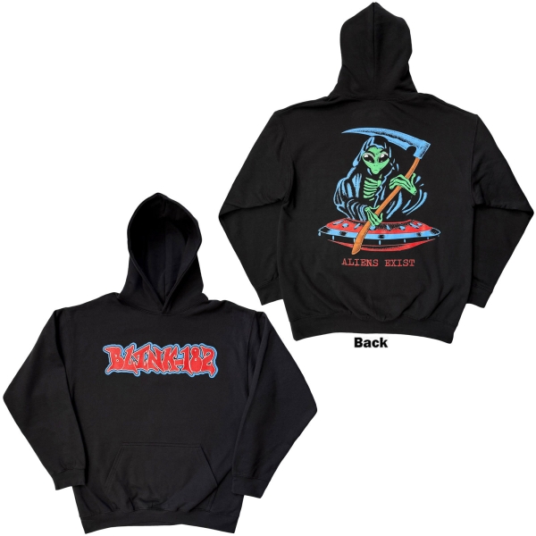Blink-182 - Alien Reaper Uni Bl Hoodie in der Gruppe MERCHANDISE / Kapuzenpullover / Nyheter / Punk bei Bengans Skivbutik AB (5692978r)