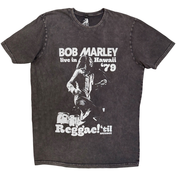 Bob Marley - Hawaii Stone Wash Uni Char T-Shirt in der Gruppe MERCHANDISE / T-shirt / Nyheter / Reggae bei Bengans Skivbutik AB (5692979r)