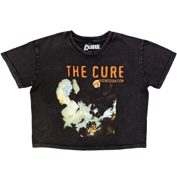 The Cure - Disintegration Stone Wash Lady Char Crop Top in der Gruppe MERCHANDISE / T-shirt / Nyheter / Pop-Rock bei Bengans Skivbutik AB (5692981r)
