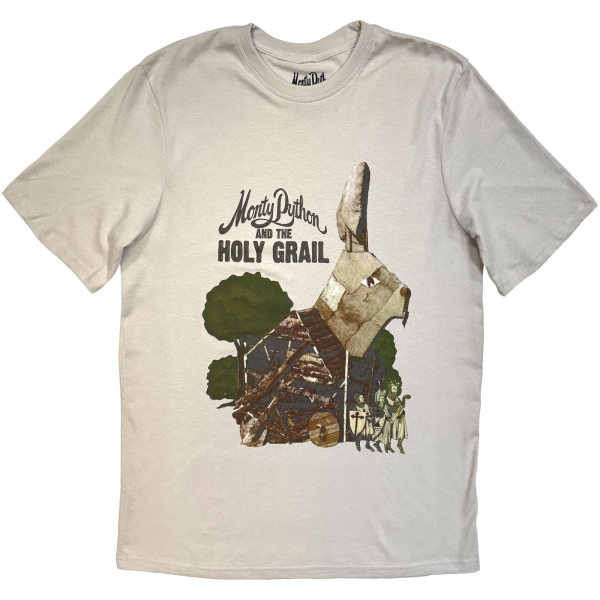 Monty Python - Trojan Rabbit Uni Grey T-Shirt in der Gruppe MERCHANDISE / T-shirt / Nyheter / Film-Musikal bei Bengans Skivbutik AB (5693010r)