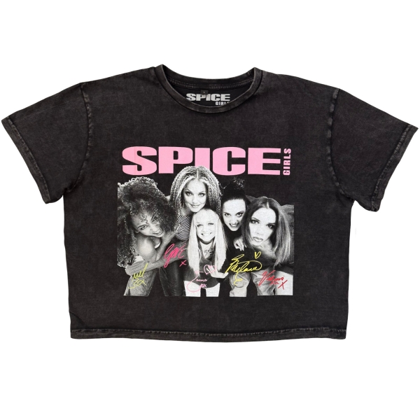 Spice Girls - Canada Stone Wash Lady Char Crop Top in der Gruppe MERCHANDISE / T-shirt / Nyheter / Pop-Rock bei Bengans Skivbutik AB (5693025r)