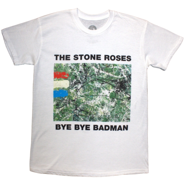 The Stone Roses - Badman Uni Wht T-Shirt in der Gruppe MERCHANDISE / T-shirt / Nyheter / Pop-Rock bei Bengans Skivbutik AB (5693028r)
