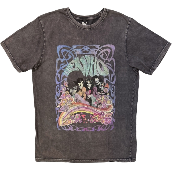 The Who - Psych Floral Stone Wash Uni Char T-Shirt in der Gruppe MERCHANDISE / T-shirt / Nyheter / Pop-Rock bei Bengans Skivbutik AB (5693032r)