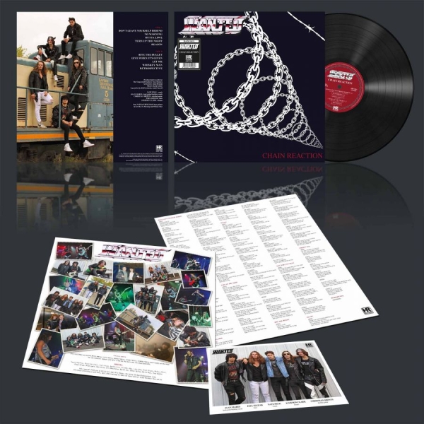 Wanted - Chain Reaction (Black Vinyl Lp) in der Gruppe VINYL / Kommande / Hårdrock bei Bengans Skivbutik AB (5693198)