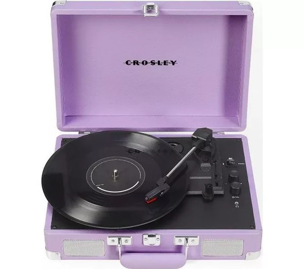 Vinylspelare - Cruiser Plus Portable Turntable (Lavender) in der Gruppe Geräte & Zubehör / Plattenspieler bei Bengans Skivbutik AB (5693699)