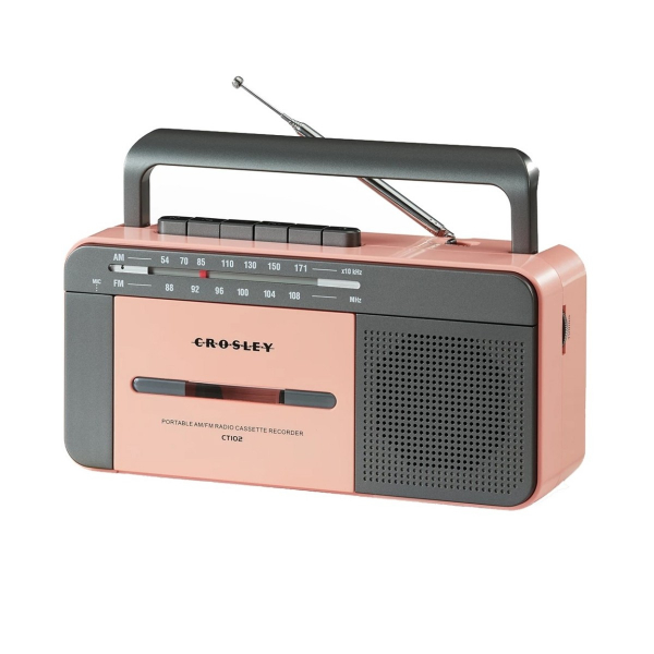 Kassettspelare - Ct102 Cassette Player (Rose Gold/Grey) (Uk Adapter) in der Gruppe bei Bengans Skivbutik AB (5693701)
