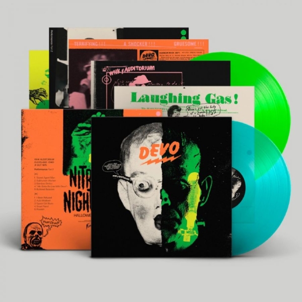 Devo - Nitrous Nightmare: Halloween Live 1975 (Color 2LP) in der Gruppe VINYL / Pop-Rock bei Bengans Skivbutik AB (5694088)