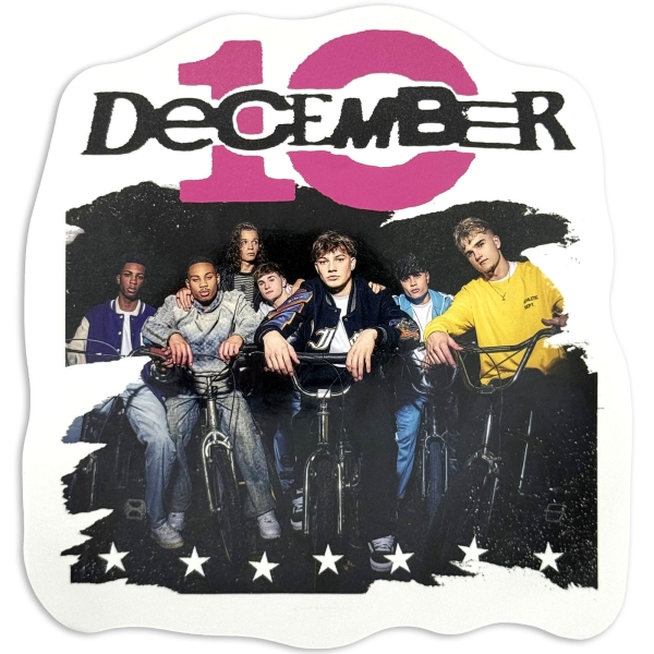 December 10 - Bike Poster Sticker in der Gruppe MERCHANDISE / Merch / Nyheter / Pop-Rock bei Bengans Skivbutik AB (5694739)