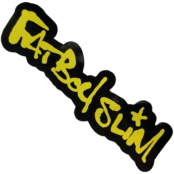 Fatboy Slim - Logo Sticker in der Gruppe MERCHANDISE / Merch / Nyheter / Dance-Techno bei Bengans Skivbutik AB (5694816)