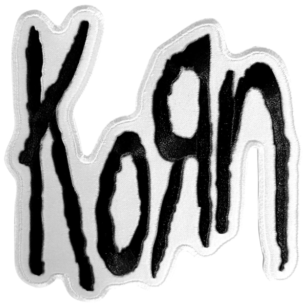 Korn - Black Logo Woven Patch in der Gruppe MERCH / Accessoires / Aufnäher bei Bengans Skivbutik AB (5694854)