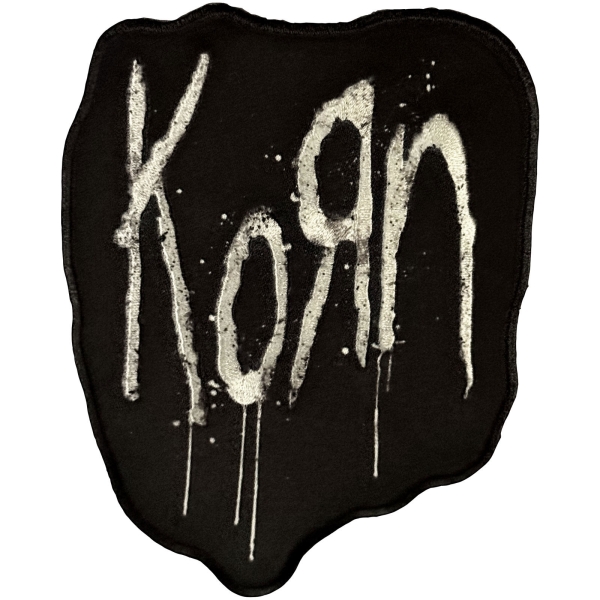 Korn - Splatter Logo Woven Patch in der Gruppe MERCH / Accessoires / Aufnäher bei Bengans Skivbutik AB (5694859)