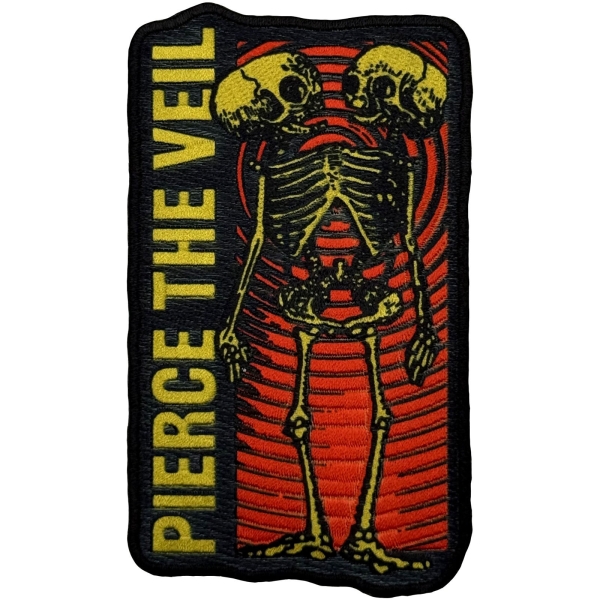 Pierce The Veil - Wavy Skeleton Woven Patch in der Gruppe MERCH / Accessoires / Aufnäher bei Bengans Skivbutik AB (5694919)